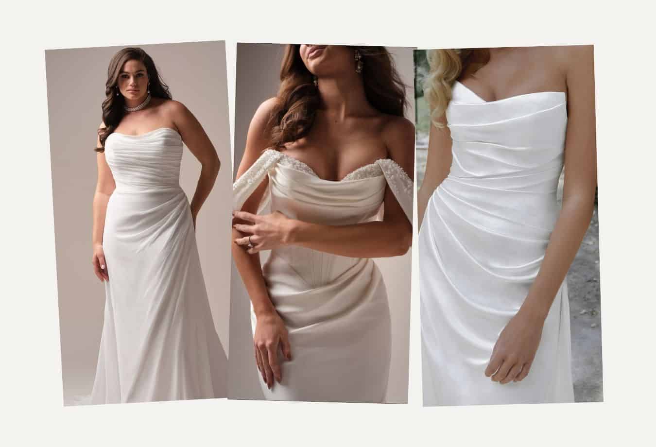 Luxe witte trouwjurken voor huwelijksreis en bruiloft, elegant en stijlvol.