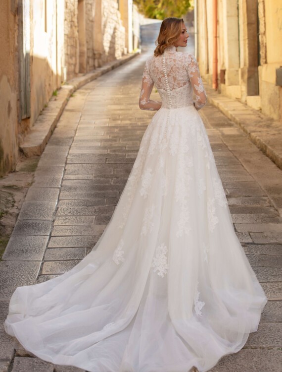 Trouwjurk Aris Jarice achterkant