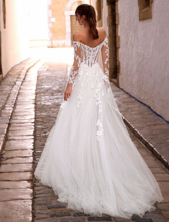 Trouwjurk Fiselle Love by Enzoani achterkant