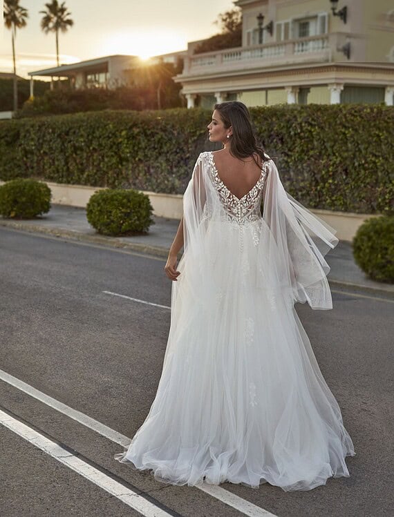 Trouwjurk 35025 Amélie achterkant