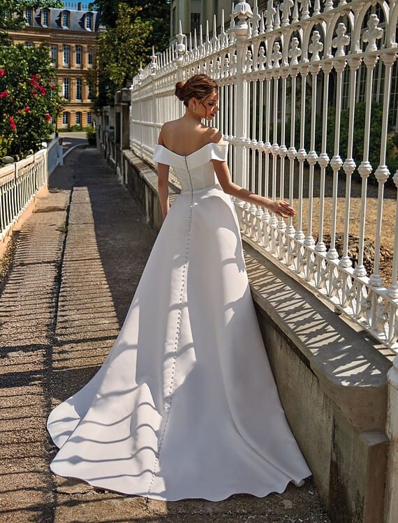 Trouwjurk 45030 Amélie achterkant