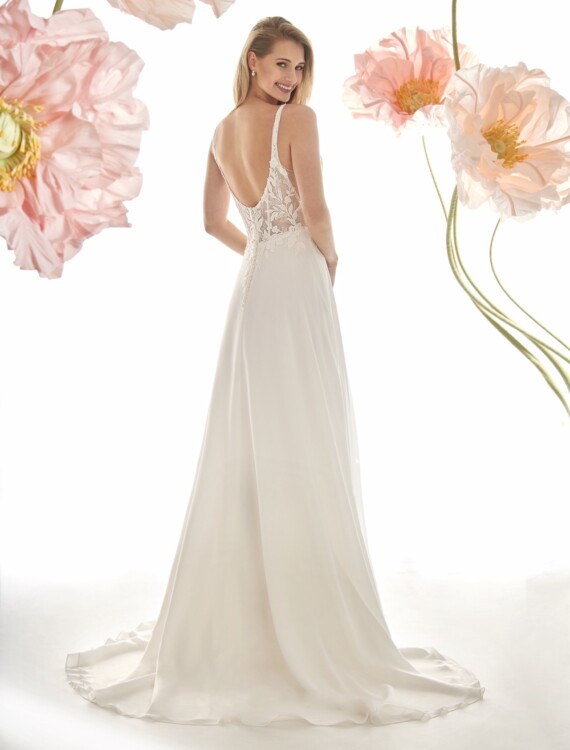 Trouwjurk 46051 Amelie achterkant