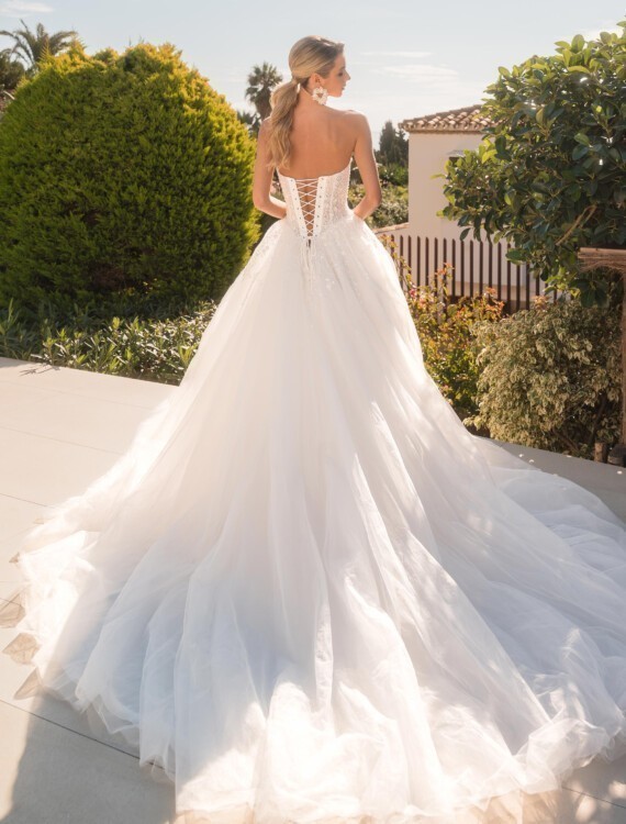 Trouwjurk 8224 Diane Legrand achterkant