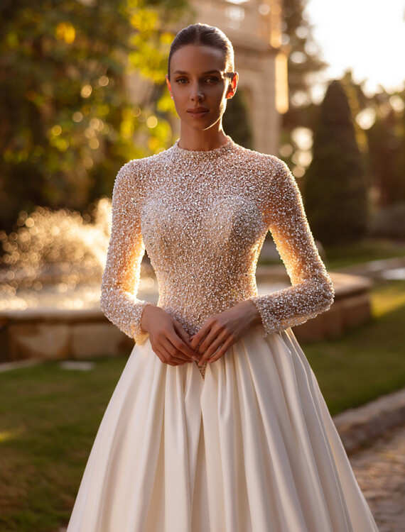 Trouwjurk Brillisa Milan achterkant