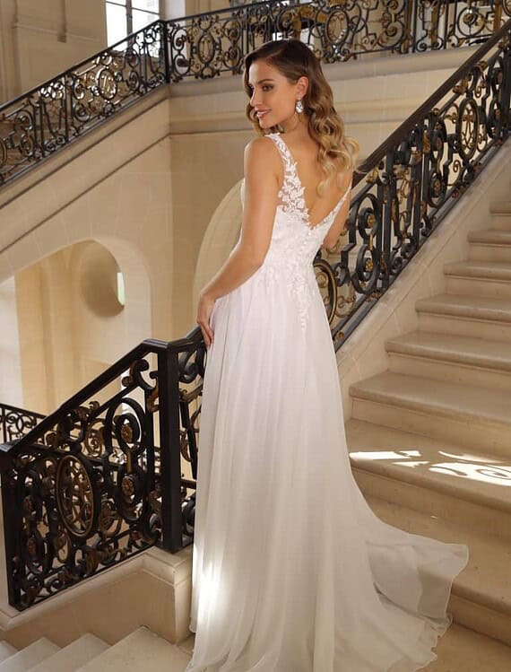 Trouwjurk Chantal S Azuree achterkant
