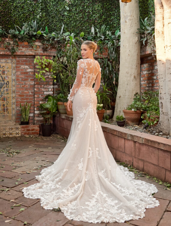 Trouwjurk D4329 Sale achterkant
