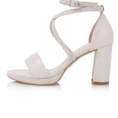 Giena Off-White Silver Shimmer-Braided 2