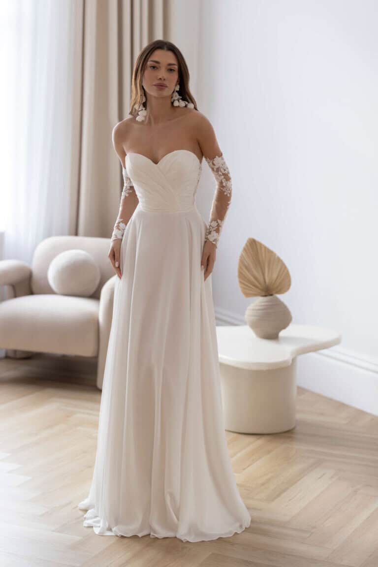 Honeymoonshop trouwjurk winkel, trouwjurken, trouwpakken, Trouwjurk Helene Jarice.