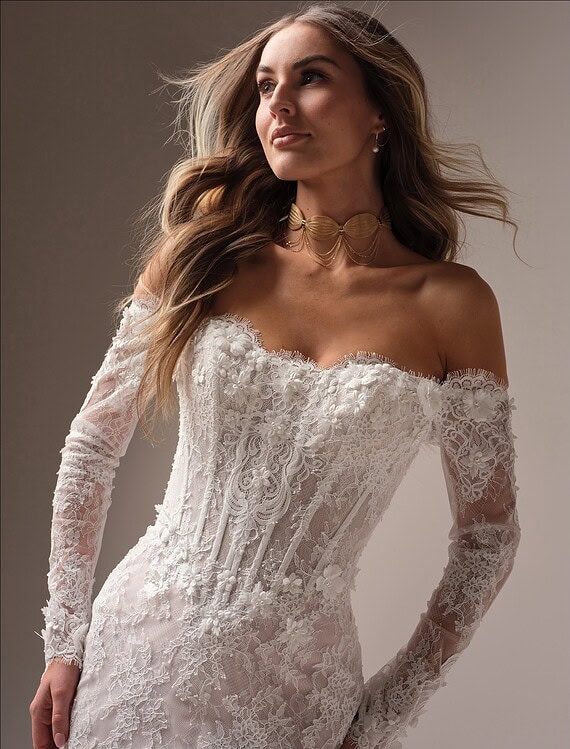 Trouwjurk Takera Maggie Sottero achterkant