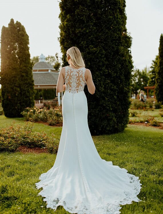 Trouwjurk 7664 Sale achterkant