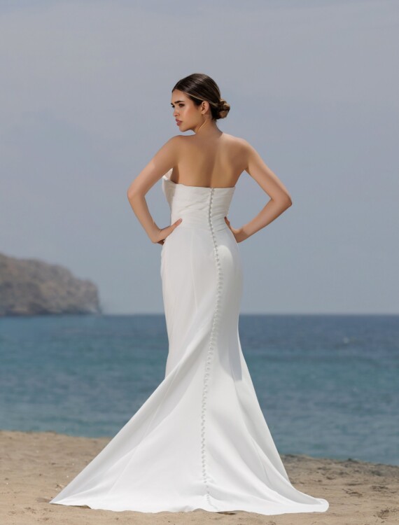 Trouwjurk 6WFX05 Loré achterkant
