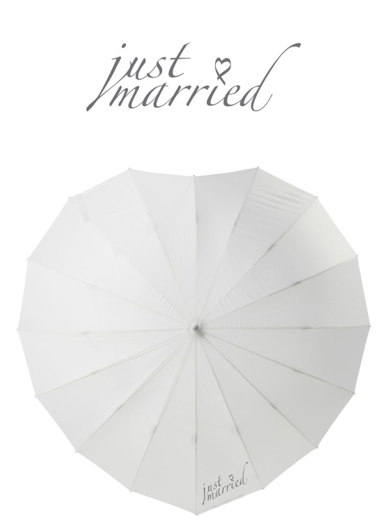 Grand mout steno Paraplu hartvormig | Bruidsaccessoires - Honeymoonshop